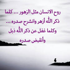 روح الانسان مثل الزهور كلما ذكر الله أزهر وانشرح صدره وكلما غفل عن ذكر الله ذبل وأنقبض صدره best quotes quotes arabic quotes