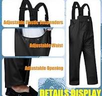 RainRider Rain Pants for Men Women Waterproof Rain Gear Bib Overalls  Trousers for Fishing Hunting