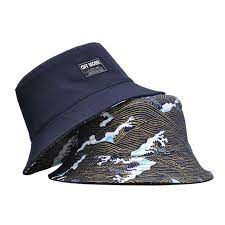 Japanese Great Wave Pattern Bucket Hat Kimura Fox