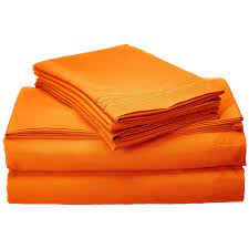Not available at clybourn place. Reviews For Elegant Comfort 4 Piece Orange Solid Microfiber California King Sheet Set V01 Ck E Orange The Home Depot