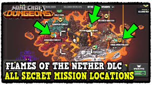 Experience the complete story of minecraft dungeons from the beginning to the end. Flames Of The Nether Dlc All Secret Mission Locations In Minecraft Dungeons