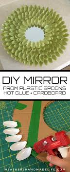 This is such a cute accent piece for any room and it is so easy to make!supplies:plastic spoons: Diy Chrysanthemum Mirror From Plastic Spoons Heather S Handmade Life