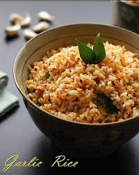 Garlic Rice Recipe How To Make South Indian Style Garlic Rice Raks Kitchen Recipe Indian Rice Recipes Garlic Rice Recipes Garlic Rice