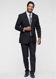 Formeller 5 Tlg Anzug Mit Edlem Plastron Schwarz N Grosse Anzug Schwarzer Anzug Anzug Herren