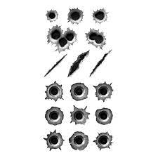 Bullet Holes Madimbu Vetores Photoshop