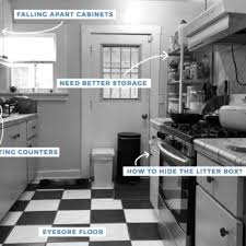 It's great for underneath the kitchen island, painted kitchen cabinets, or an accent wall in an entry or bedroom. A 3 000 Kitchen Makeover Challenge Emily Henderson