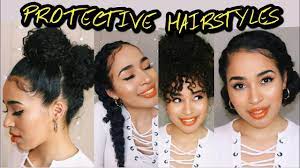 From the kinkiest coils to loose waves, we're celebrating natural hair in its many forms by sharing expert tips. 4 Easy Protective Hairstyles For Naturally Curly Hair Lana Summer Youtube