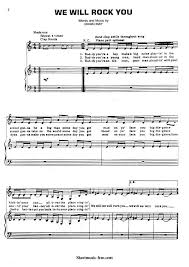 Queen Sheet Music Sheet Music Piano Sheet Music Free Piano Sheet Music