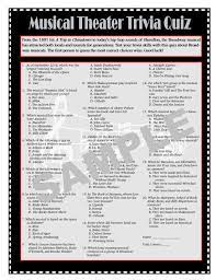 Put your film knowledge to the test and see how many movie trivia questions you can get right (we included the answers). Musical Theater Printable Trivia Game Broadway Trivia Etsy Trivia Games Broadway Theme Party Theatre Games