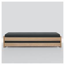 Structure en bois massif, finition vernis. Guest Set 2 Lits 90x200 Empilables Zeitraum Bois Massif