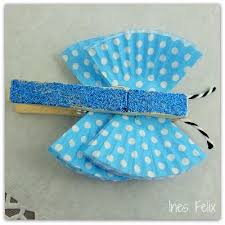 Selber Machen Basteln Diy Ideen Anleitung Holzklammer Schmetterlinge Aus Muffinformchen Muffinformchen Basteln Schmetterlinge Basteln Basteln