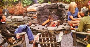 Learn how to build a firepit in your backyard. Retaining Wall With Built In Fireplace Multi Level Fire Pit Built Into A Retaining Wall Creates Extra Seating Fire Pit Backyard Backyard Fire Backyard