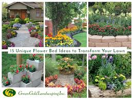 Plant annuals in the front so they're easier to remove and replace each new growing season. 15 Unique Flower Bed Ideas For Lawn Lovers Greengold Landscaping