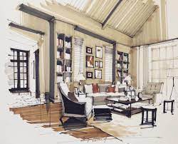 Home Interior Design Drawings In 2021 Interior Design Renderings Interior Design Sketches Interior Design Drawings
