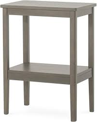 Forever Eclectic Folio Rectangular Wood End Table With Shelf Dapper Gray In 2020 Wood End Tables End Tables Versatile Table