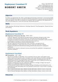 How to start a cover letter. Employment Consultant Resume Samples Qwikresume