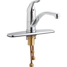 The installation of this top rated kitchen faucet is mounted on the platform and is compatible with a 1. Chicago Faucets 431 Ab Commercial Grade Kitchen Faucet With Lever Polished Chrome Overstock 16437152