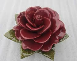 Artificial flowers for graves ireland. Ceramic Rose Grenat 20 Off While Stocks Last Midland Stone Uk