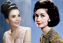 The Queens of Philippine Cinema Amalia Fuentes and Susan Roces. Original  'sepia' pictures by Tropicana and colorization by Jonjon Diquiatco Valle.  Jun did these awesome works-of-art more than two years apart ...