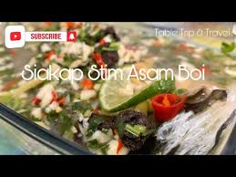 Sihat pulak tu sebab tak guna setitik minyak pun tau! Resepi Siakap Stim Asam Boi Sedap Sihat Youtube