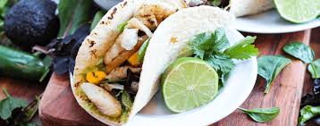 Heat the tortillas according to package directions. Fish Tacos With Mango Salsa Olivia S Organics