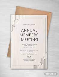 Annual Meeting Invitation Template Free Pdf Word Psd Indesign Apple Pages Google Docs Illustrator Publisher Outlook Business Invitation Corporate Invitation Design Event Invitation Design