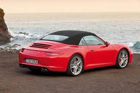 Red Cabrio Porsche 911 Cabriolet Porsche 911 2012 Porsche 911