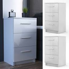 Une table de chevet blanc laqué. Vicco Table De Chevet 66 Cm Table De Nuit Armoire De Nuit Blanc Laque Set De 2 Ebay