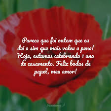Check spelling or type a new query. 30 Frases De 1 Ano De Casamento Que Celebram Com Bodas De Papel