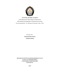 Tulisan dalam kategori jenis artikel ilmiah tersebut biasanya memiliki tujuan untuk menyampaikan gagasan dan pendapat seseorang dengan berdasarkan teknik analisis data, landasan teori, dan fakta. Outline Artikel Ilmiah Ibnu