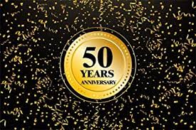 Download this free vector about golden wedding anniversary invitations, and discover more than 9 million professional graphic resources on freepik. Amazon Com Csfoto 8x6ft Happy 50 Years Anniversary Backgdrop Black And Gold 50 Anniversary Background For Photography Company Event Wedding Anniversary Celebration Photo Wallpaper Camera Photo