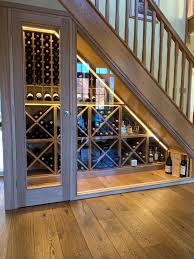 Bespoke Under Stairs Wine Racking Project Installed In Durham Uk Fits The Space Perfectly Under The Stairs Perf Home Wine Cellars Modern Stairs Stairs Design