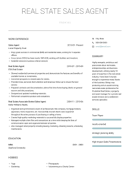 This cv example is a great representation of what a hiring manager is looking for in a real estate agent cv. Real Estate Resume Samples And Templates Visualcv