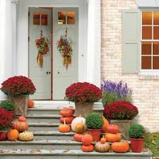 Pumpkin Ideas For Your Front Door Fall Container Gardens Fall Outdoor Decor Mums In Pumpkins