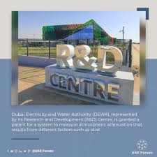 Dubai Electricity And Water Authority Represented By Its Research And Development R D Centre Is Granted A Patent F Research And Development Development Dubai