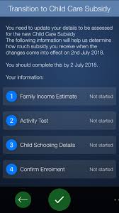 Centrelink Online Account Help - Claim Child Care Subsidy - Services  Australia