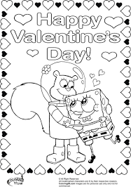 Collection of valentines day coloring pages for kids: Spongebob Valentine Coloring Pages Through The Thousands Of Pictures On The Internet With Regards To Spongebob Valentine Coloring Pages We Picks The Top Sel