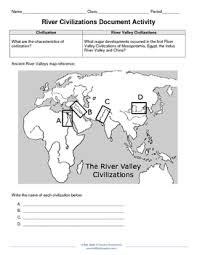 world history document activity river valley civilizations