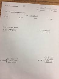 Your complete algebra 2 help that gets you better marks! Solved Algebra 2 Review Worksheet Evaluate The Function F Chegg Com