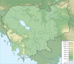 Campuchia siết chặt quy định phòng dịch. File Cambodia Physical Map Svg Wikipedia