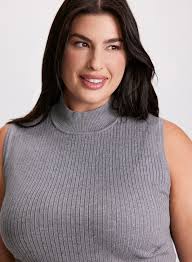 Shop grey mock neck top Best Sale