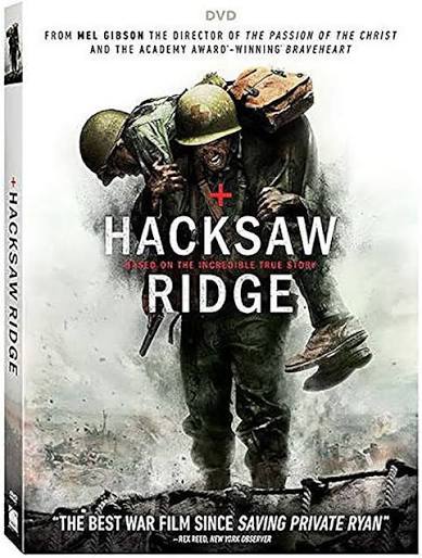 Amazon.com: Hacksaw Ridge [DVD] : Mel Gibson, Andrew Garfield, Vince  Vaughn, Rachel Griffiths, Hugo Weaving, Sam Worthington, Teresa Palmer,  Luke Bracey, William Johnson, Brian Oliver, Paul Currie, Tyler Thompson,  David Permut, Terry