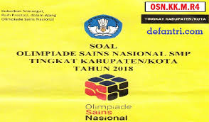 Gambar soal olimpiade ipa sd. Soal Dan Pembahasan Osn 2018 Tingkat Kabupaten Matematika Smp Kode Osn Kk M R4 Defantri Com