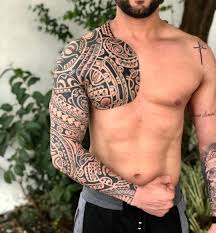 Fechamento De Braco Peito Passe Para O Lado Para Ver Mais Angulos Tatuador Guteixeiratattoo Orcam Tribal Tattoos Maori Tattoo Tribal Tattoo Designs
