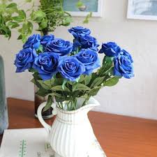 1,553 blue roses real touch products are offered for sale by suppliers on alibaba.com, of which decorative flowers & wreaths accounts for 42 there are 757 suppliers who sells blue roses real touch on alibaba.com, mainly located in asia. Real Touch Blue Roses Single Silk Royal Blue Flower 20 Stems Etsy