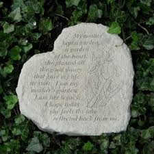 Mother S Legacy Garden Of The Heart Stone Best Seller Memorial Garden Remembering Mom Memorial Garden Stones