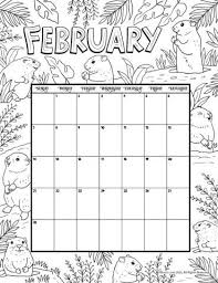 February 2021 Printable Calendar Page Woo Jr Kids Activities In 2020 Coloring Calendar Printable Calendar Pages Calendar Pages