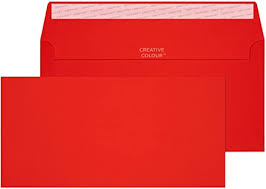 Hochwertige briefumschläge günstig bestellen nassklebend in verschiedenen formaten mit oder. Creative Colour 25206 Farbige Briefumschlage Haftklebung Pillar Box Rot Dl 114 X 229 Mm 120g M 25 Stuck Amazon De Burobedarf Schreibwaren