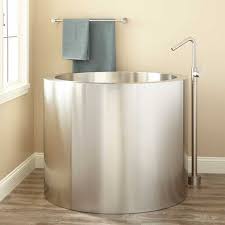 Depending upon the position of your plumbing, you can place your tub wherever it fits best in the room. 9 Small Bathtubs Tiny Bath Tub Sizes Elledecor Com