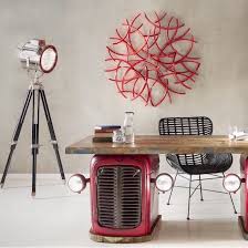 Bicycle wheel bicycle art bicycle rims bicycle lights diy luz nachhaltiges design recycling deco luminaire ways to recycle. Wheel Wall Art Recycled Vintage Hanging Bicycles Red Gear Bike